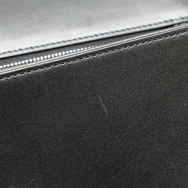 グッチ PETITE GG ハンドバッグ ショルダーバッグ 2WAY 739721 ブラック レザー レディース GUCCI 【中古】