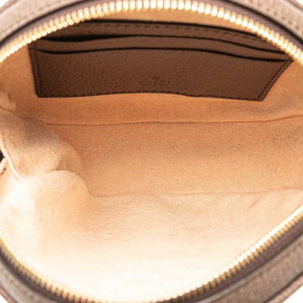 グッチ GGスプリーム オフィディア シェリーライン ポーチ 574841 ブラウン PVC レザー レディース GUCCI 【中古】