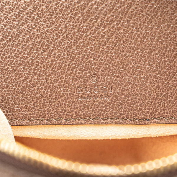 グッチ GGスプリーム オフィディア シェリーライン ポーチ 574841 ブラウン PVC レザー レディース GUCCI 【中古】