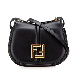 フェンディ カモン スモール ショルダーバッグ 8BS082 ブラック レザー レディース FENDI 【中古】