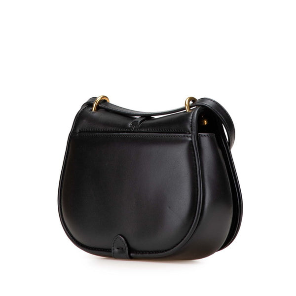 フェンディ カモン スモール ショルダーバッグ 8BS082 ブラック レザー レディース FENDI 【中古】