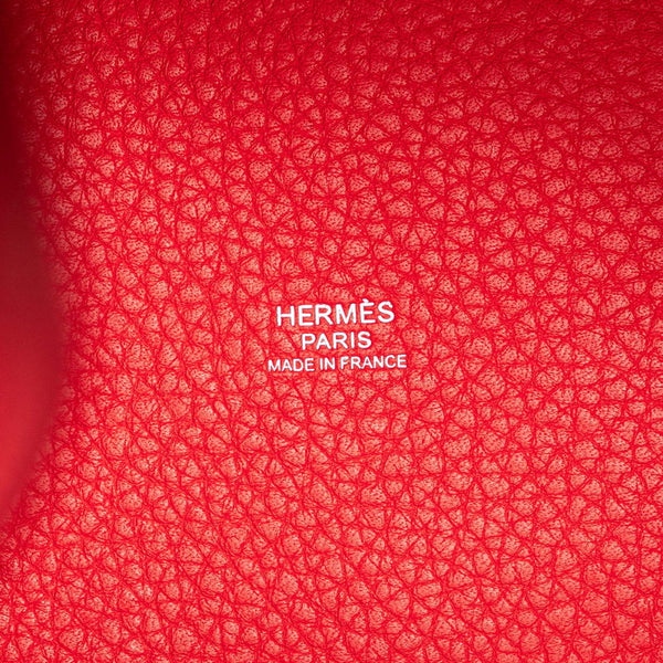 エルメス ピコタンロックPM ハンドバッグ ローズジャイプール レッド トリヨンクレマンス レディース HERMES 【中古】