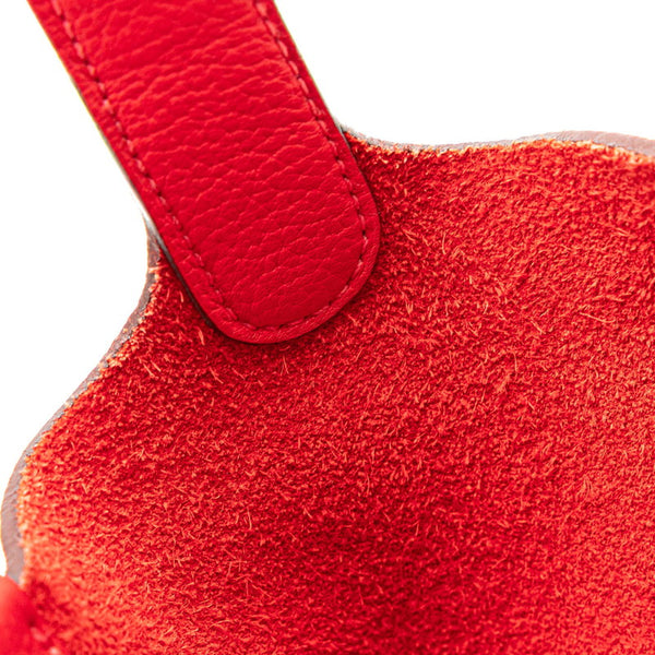 エルメス ピコタンロックPM ハンドバッグ ローズジャイプール レッド トリヨンクレマンス レディース HERMES 【中古】