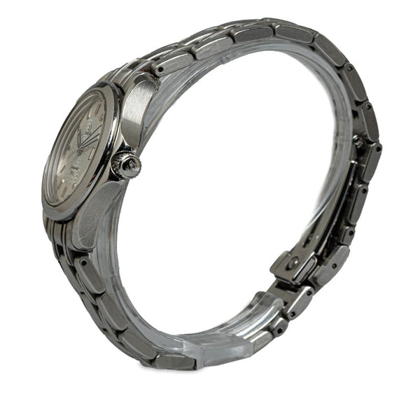 オメガ シーマスター120 デイト 腕時計 2571.31 クオーツ シルバー文字盤 ステンレススチール レディース OMEGA 【中古】