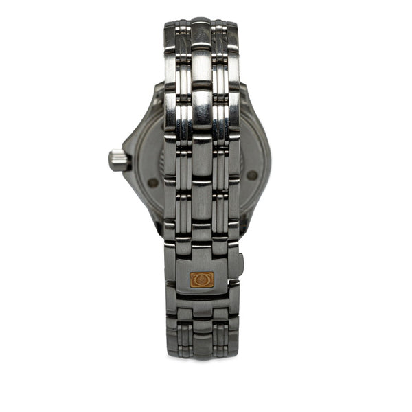 オメガ シーマスター120 デイト 腕時計 2571.31 クオーツ シルバー文字盤 ステンレススチール レディース OMEGA 【中古】