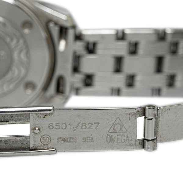 オメガ シーマスター120 デイト 腕時計 2571.31 クオーツ シルバー文字盤 ステンレススチール レディース OMEGA 【中古】