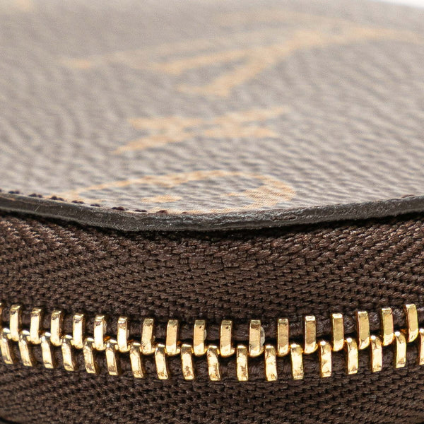 ルイ ヴィトン モノグラム ジッピー コインパース コインケース カードケース  M60067 ブラウン PVC レザー レディース LOUIS VUITTON 【中古】