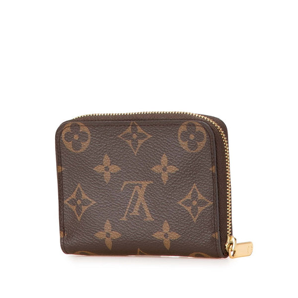 ルイ ヴィトン モノグラム ジッピー コインパース コインケース カードケース  M60067 ブラウン PVC レザー レディース LOUIS VUITTON 【中古】