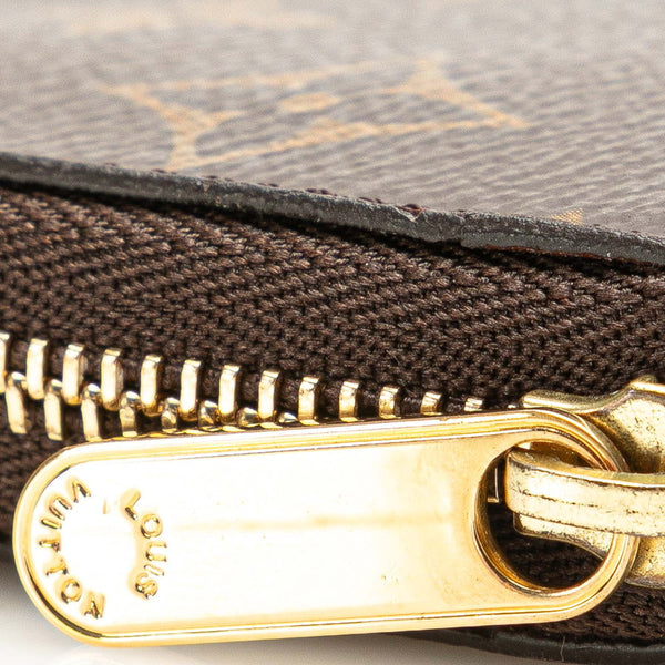 ルイ ヴィトン モノグラム ジッピー コインパース コインケース カードケース  M60067 ブラウン PVC レザー レディース LOUIS VUITTON 【中古】