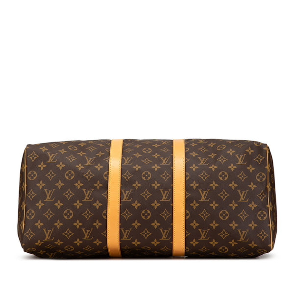 ルイ ヴィトン モノグラム キーポル50 ボストンバッグ M41426 ブラウン PVC レザー レディース LOUIS VUITTON 【中古】