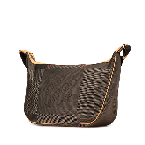 ルイ ヴィトン ダミエ ジェアン エクスプローラー メッセンジャーバッグ M93615 カーキ  キャンバス レザー レディース LOUIS VUITTON 【中古】
