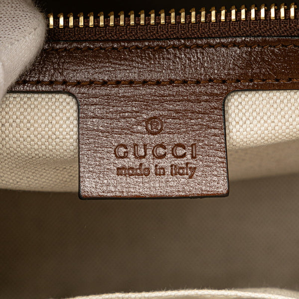 グッチ GGスプリーム ホースビット ハンドバッグ ショルダーバッグ 2WAY 621220 ブラウン PVC レザー レディース GUCCI 【中古】