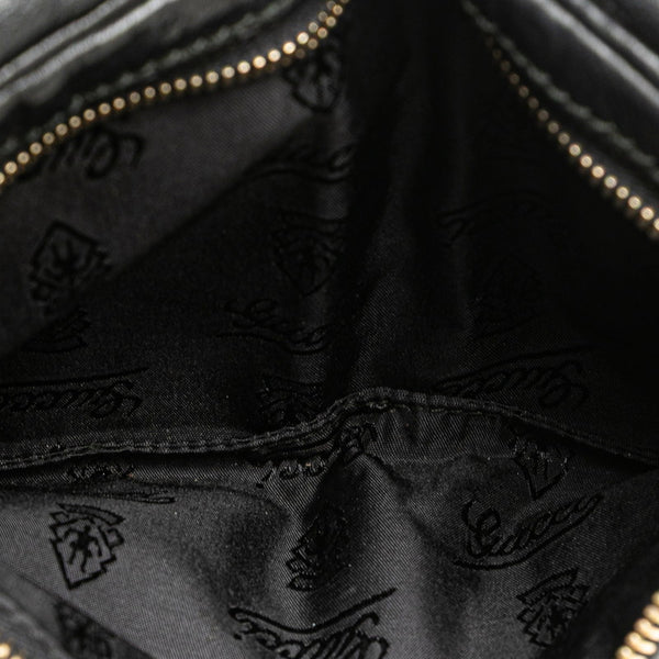 グッチ グッチシマ ボディバッグ ウエストバッグ 246417 ブラック レザー レディース GUCCI 【中古】