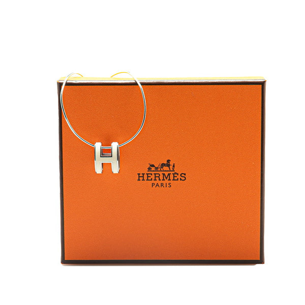 エルメス ポップアッシュH ネックレス SV925 シルバー メタル レディース HERMES 【中古】