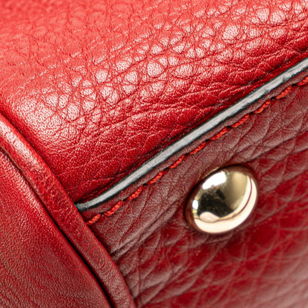 グッチ バンブー ハンドバッグ ショルダーバッグ 2WAY 323660 レッド レザー レディース GUCCI 【中古】