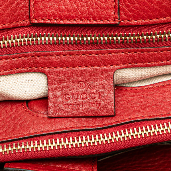 グッチ バンブー ハンドバッグ ショルダーバッグ 2WAY 323660 レッド レザー レディース GUCCI 【中古】