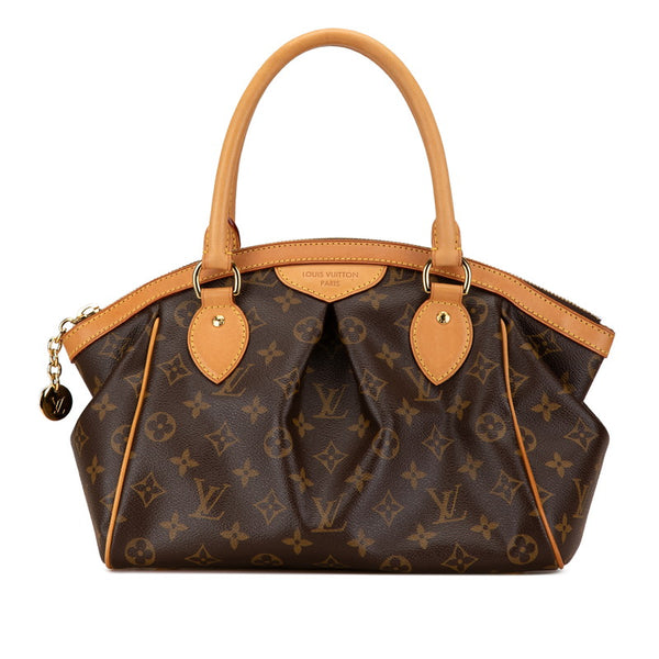 ルイ ヴィトン モノグラム ティヴォリPM ハンドバッグ M40143 ブラウン PVC レザー レディース LOUIS VUITTON 【中古】