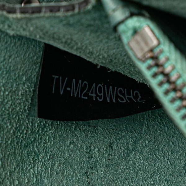 ヴァレンティノ ロックスタッズ チェーン ショルダーバッグ グリーン レザー レディース VALENTINO 【中古】