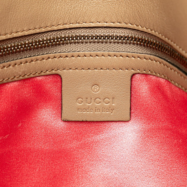 グッチ GGマーモント キルティング チェーン ショルダーバッグ  443496 ベージュ ブラウン ベロア レザー レディース GUCCI 【中古】