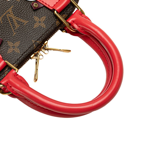 ルイ ヴィトン モノグラム アルマBB ハンドバッグ ショルダーバッグ 2WAY M41659 フラミンゴ レッド PVC レザー レディース LOUIS VUITTON 【中古】