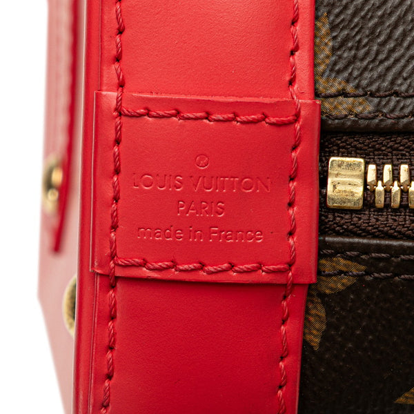 ルイ ヴィトン モノグラム アルマBB ハンドバッグ ショルダーバッグ 2WAY M41659 フラミンゴ レッド PVC レザー レディース LOUIS VUITTON 【中古】