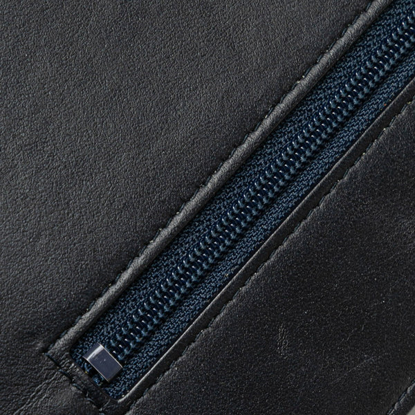 シャネル ドーヴィル チェーンウォレット A80795 ネイビー ホワイト デニム レザー レディース CHANEL 【中古】