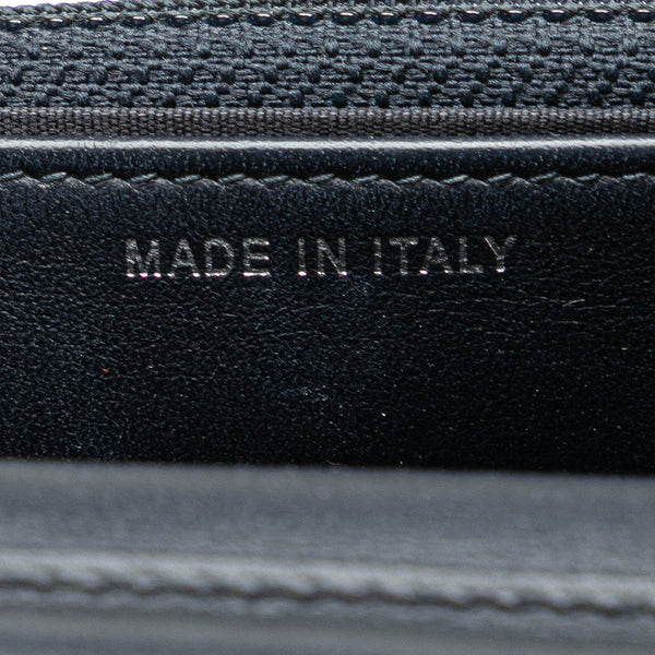 シャネル ドーヴィル チェーンウォレット A80795 ネイビー ホワイト デニム レザー レディース CHANEL 【中古】