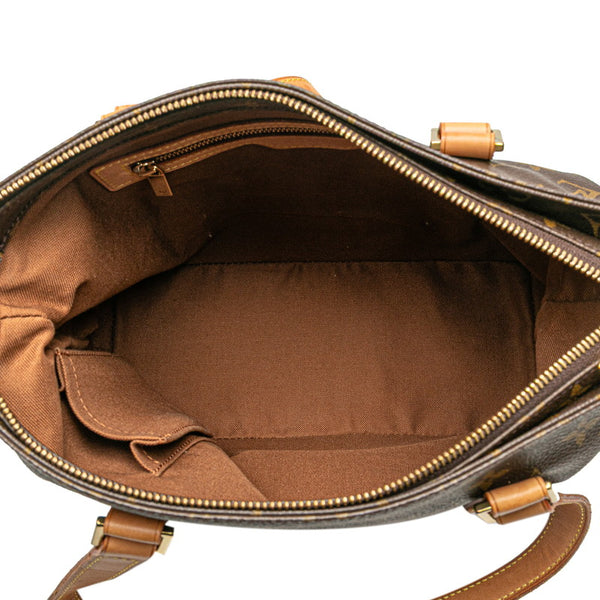 ルイ ヴィトン モノグラム カバピアノ ハンドバッグ M51148 ブラウン PVC レザー レディース LOUIS VUITTON 【中古】