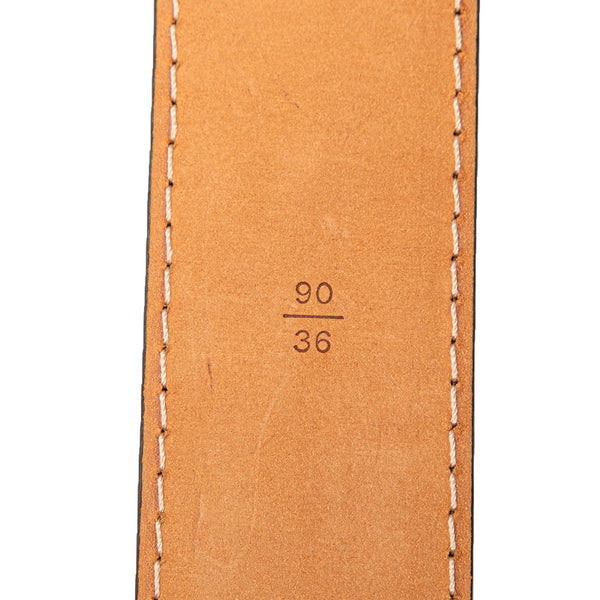 ルイ ヴィトン モノグラム サンチュール ポシェット デュオ ベルト 90/36 ブラウン PVC レザー レディース LOUIS VUITTON 【中古】