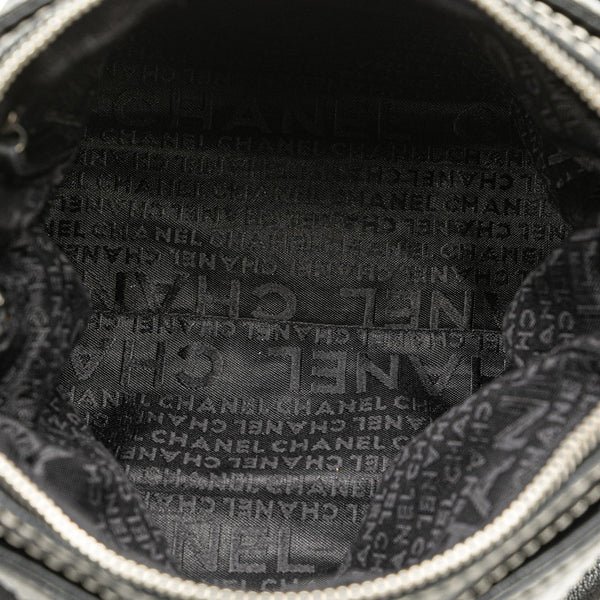 シャネル ワイルドステッチ チェーン トートバッグ ショルダーバッグ ブラック レザー レディース CHANEL 【中古】