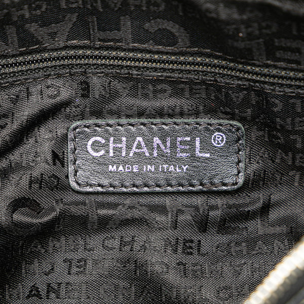 シャネル ワイルドステッチ チェーン トートバッグ ショルダーバッグ ブラック レザー レディース CHANEL 【中古】