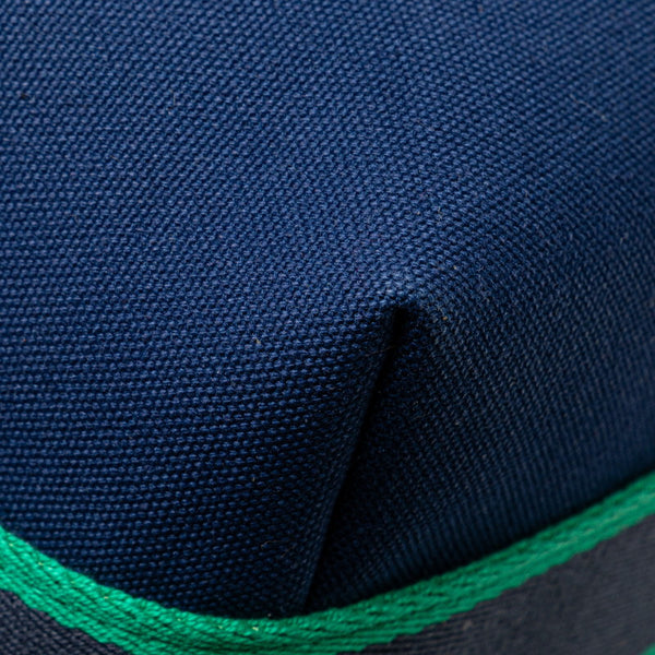 エルメス ブリッドアブラックPM ポーチ ハンドバッグ ネイビー グリーン コットン レディース HERMES 【中古】