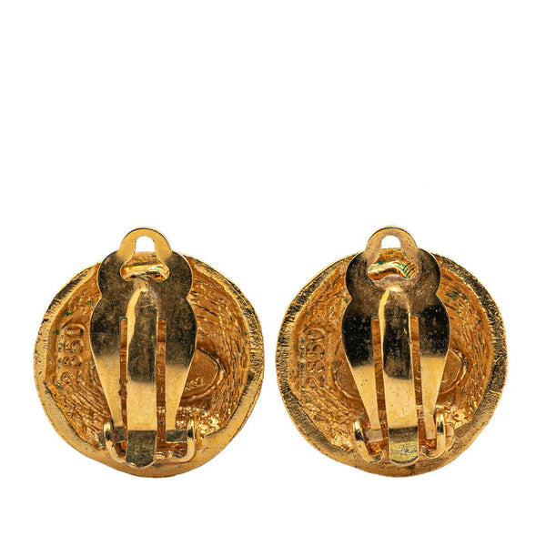 シャネル ココマーク ラウンド イヤリング ゴールド メッキ レディース CHANEL 【中古】