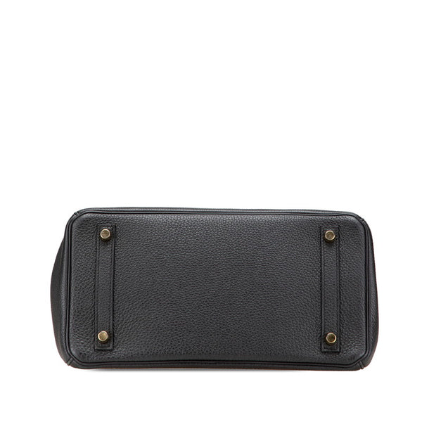 エルメス バーキン30 ハンドバッグ ブラック トゴ レディース HERMES 【中古】
