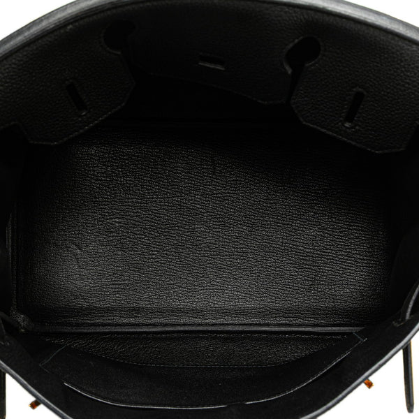 エルメス バーキン30 ハンドバッグ ブラック トゴ レディース HERMES 【中古】