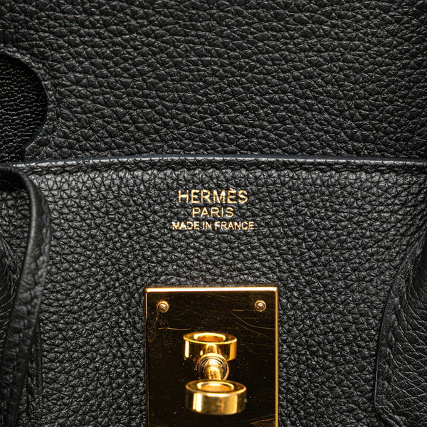 エルメス バーキン30 ハンドバッグ ブラック トゴ レディース HERMES 【中古】