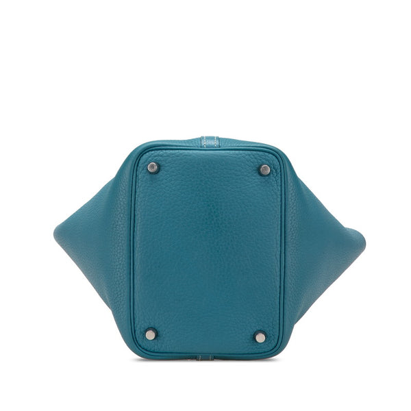 エルメス ピコタンロックPM ハンドバッグ ブルージーン トリヨンクレマンス レディース HERMES 【中古】