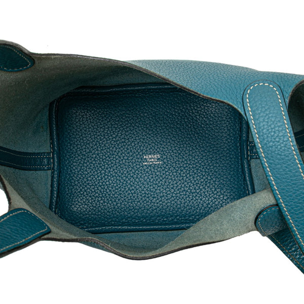 エルメス ピコタンロックPM ハンドバッグ ブルージーン トリヨンクレマンス レディース HERMES 【中古】