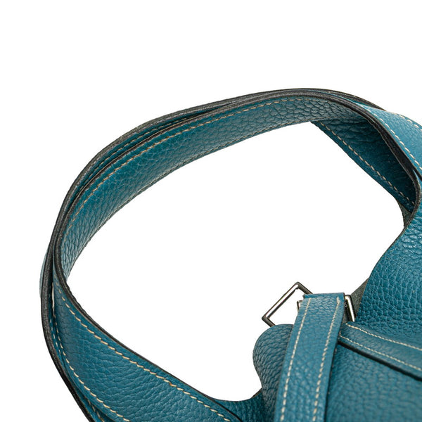 エルメス ピコタンロックPM ハンドバッグ ブルージーン トリヨンクレマンス レディース HERMES 【中古】