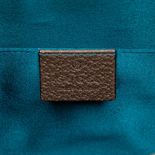 グッチ GGスプリーム シェリーライン オフィディア 斜め掛け ショルダーバッグ 499621 ブラウン PVC レザー レディース GUCCI 【中古】