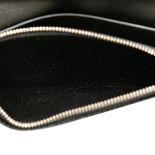 ルイ ヴィトン ダミエ グラフィット ポルトフォイユ ブラザ 長財布 N62665 ブラック PVC レザー メンズ LOUIS VUITTON 【中古】