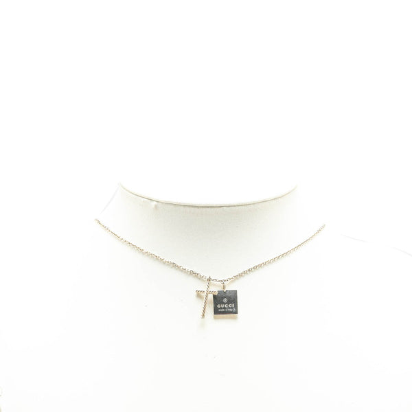 グッチ クロス ネックレス SV925 シルバー レディース GUCCI 【中古】