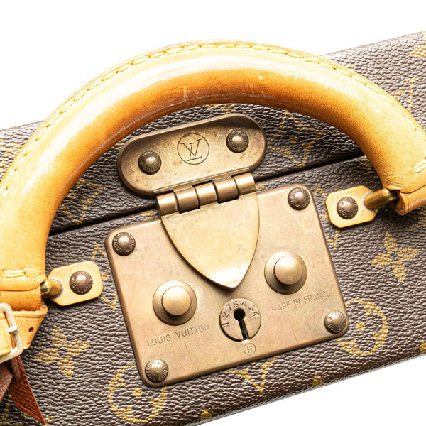 ルイ ヴィトン モノグラム プレジデント クラソール アタッシュケース トランク M53012 ブラウン PVC レザー メンズ LOUIS VUITTON 【中古】