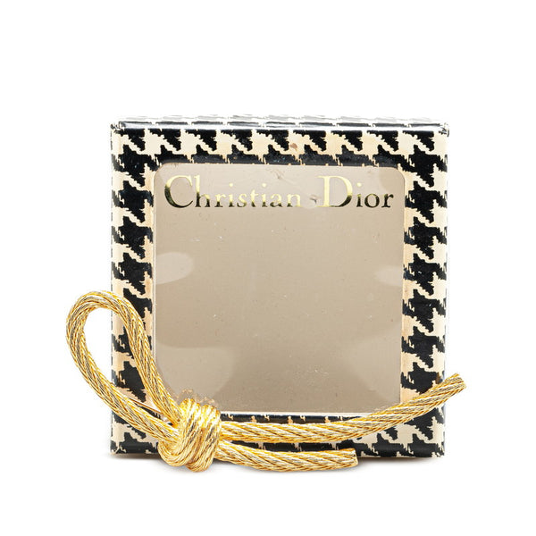 ディオール ロープ モチーフ 縄 ブローチ ゴールド メッキ レディース Dior 【中古】