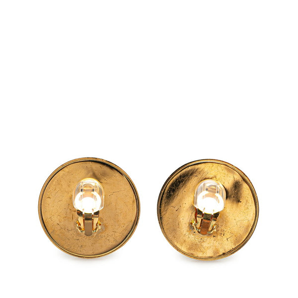 シャネル ココマーク イヤリング ゴールド ブラック メッキ レディース CHANEL 【中古】