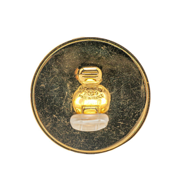 シャネル ココマーク イヤリング ゴールド ブラック メッキ レディース CHANEL 【中古】