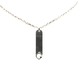 グッチ プレート ネックレス SV925 シルバー メンズ GUCCI 【中古】