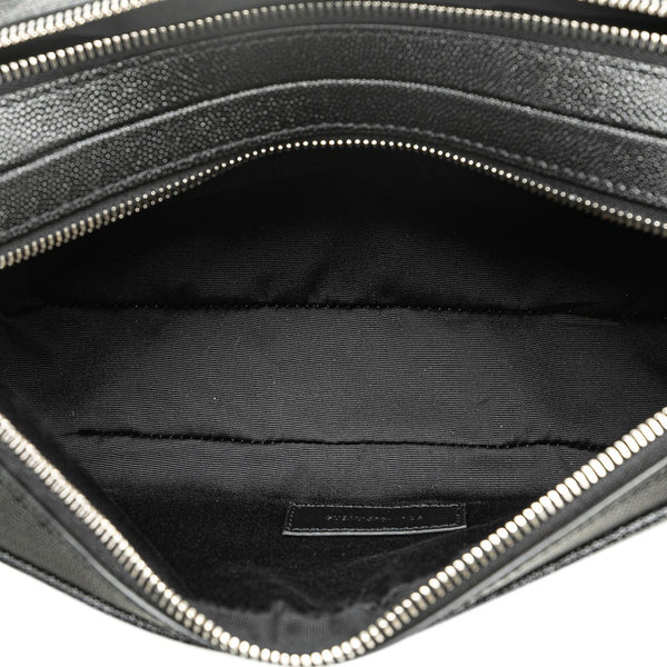 サンローラン クラッチバッグ セカンドバッグ ブラック レザー レディース SAINT LAURENT 【中古】