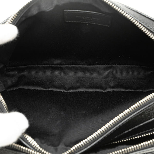 サンローラン クラッチバッグ セカンドバッグ ブラック レザー レディース SAINT LAURENT 【中古】