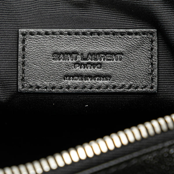 サンローラン クラッチバッグ セカンドバッグ ブラック レザー レディース SAINT LAURENT 【中古】